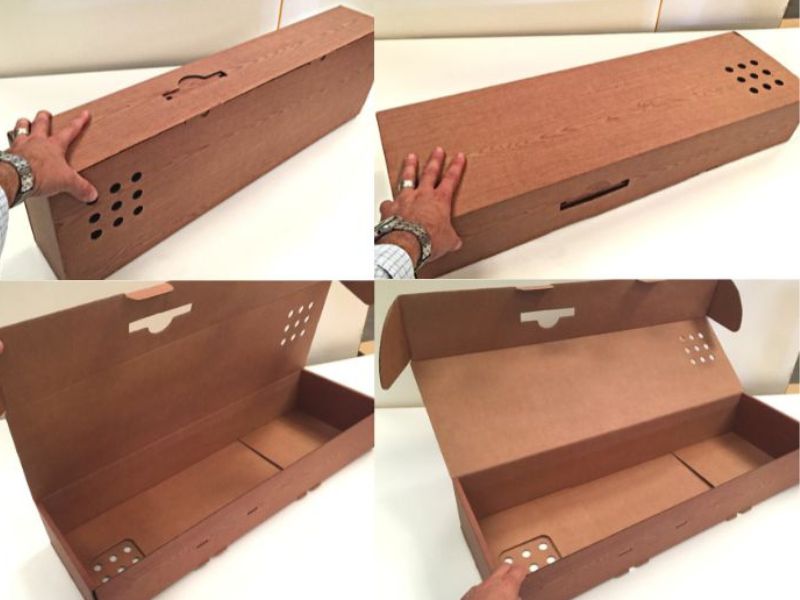 Cajas de Cartón para Jamones modelo Automontable